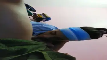 ABG Bandana Biru Nyepong Panas Viral Indo